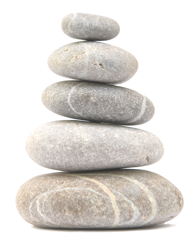 zen wellness stones for healing photo